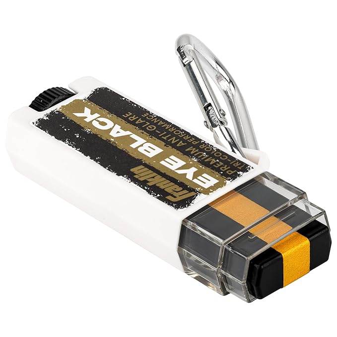 Franklin Sports Eye Black Stick - Baseball Softball + Football Eye Black for Kids + Adults - Sun Glare Reduction - Black/Gold
