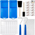 Mister Rui Paint Roller Kit, 25 Pack, 2 Inch Microfiber Paint Rollers 10 mm Nap by MisterRui