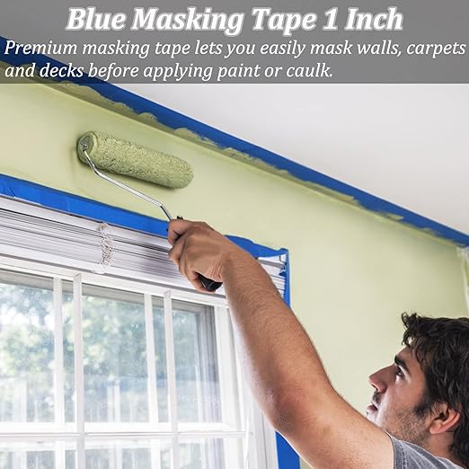 Blue Painters Tape, 20 Rolls Premium Masking Master Tape Painter Tape, Craft - Image 7