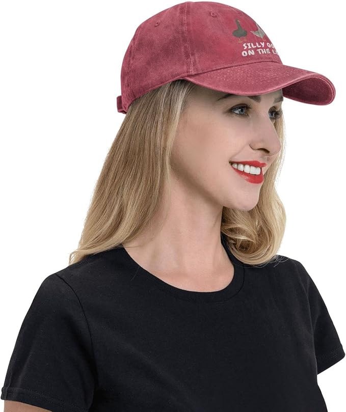 Funny Goose Hat Silly Goose On The Loose Hat Men Baseball Hats Funny Cap
