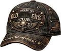 Old Club-Vintage Baseball Cap, Unisex Retro Old Club Hat Gift for Men & Women Black