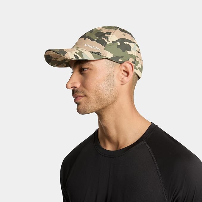 MISSION Cooling UPF Performance Hat - Unisex One Size Cap for Workouts, Golf & Running - Sweat & Water Activated Technology