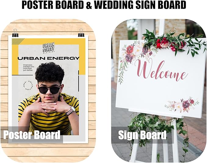20 Pack White Foam Board 12" x 16.5", 3/16" Thickness Foam Core Baking Board - Image 6