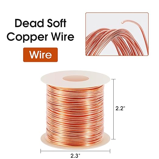 20 Gauge/ 0.8 mm 328 Feet 1 Pound 99.9% Dead Soft Copper Wire - Image 4