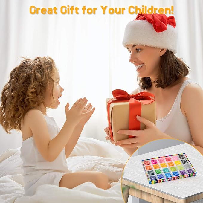 Ink Pad, 24 Colors Finger Washable Craft Ink Pad - Image 6