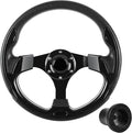 Golf Cart Steering Wheel and Golf Adapter for YAMAHA Golf Carts Adapter Skid-(5156BLACK)