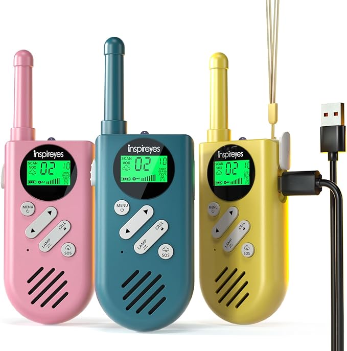 Walkie Talkies for Kids Rechargeable, Toys for Boys and Girls Ages 3-12 by Inspireyes