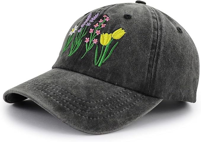 Gardening Hat for Women, Funny Adjustable Cotton Flower Plant Baseball Cap