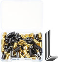 MECCANIXITY 70 Pcs Metal Locking Pin Backs, Locking Pin Keepers Clasp 9mm by MECCANIXITY