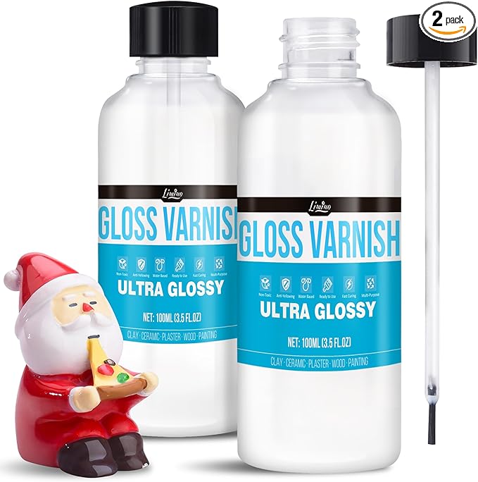 Air Dry Clay Varnish - 200ml Clay Glaze by Limino