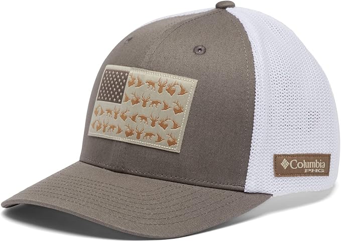 Columbia Unisex-Adult PHG Game Flag Mesh Ball Cap - Low Crown