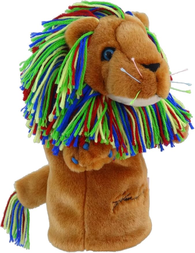 Daphne’s John Daly Lion Driver Headcover Premium Driver Headcovers Funny Golf Club Covers Stylish Protection for Your Clubs Men's Golf Gear Driver Headcover for Men and Women