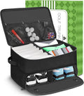 CAMPLAND 2 Layer Trunk Organizer, Waterproof Car Locker for 2 Pair Shoes, Durable Trunk Storage for Balls, Tees, Clothes, Gloves, Accessories, Golf Gifts