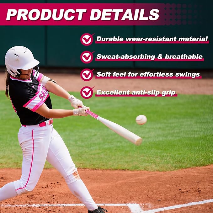 Baseball Bat Grip Tapes 1.5mm Precut and Full Adhesive Softball Grip Tape,Non-Slip Baseball Bat Wrap Tape Religious Cricket Batting Tape Replacement