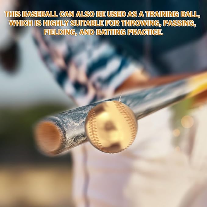 Baseballs, Practice Baseballs, Baseball for Youth Teenager/Adults Players Training Ball, Safe Throwing for Indoor/Outdoor, Batting Practice