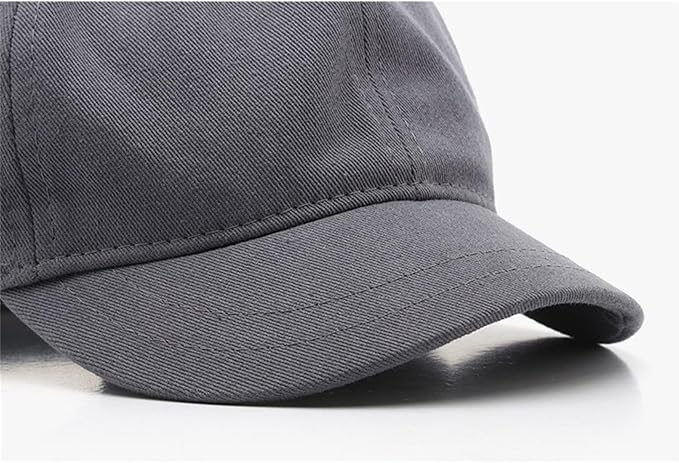 Short Brim Unconstructed Soft Cotton Plain Baseball Cap Adjustable Washed Low Profile Dad Hat for Men Women