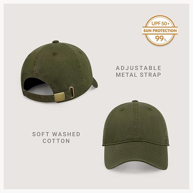 CHOK.LIDS Everyday Premium Dad Hat Unisex Cotton Baseball Cap for Men and Women Adjustable Lightweight Polo Style Curved Brim