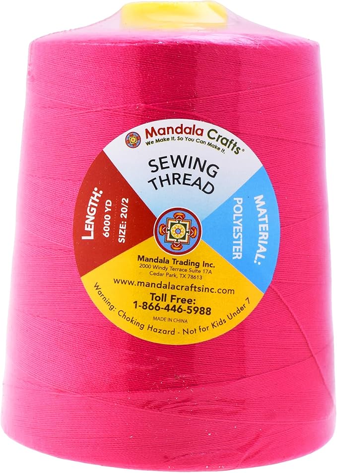 Mandala Crafts 4 Pack of Serger Threads Cones Spools - Image 3