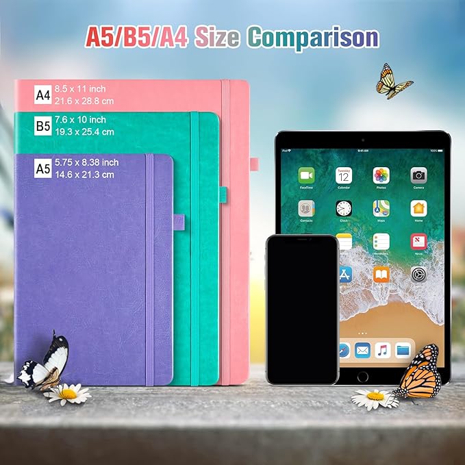 Lined Notebook Journal for Women Men, Large A4 College Ruled Notebook, 312 - Image 6