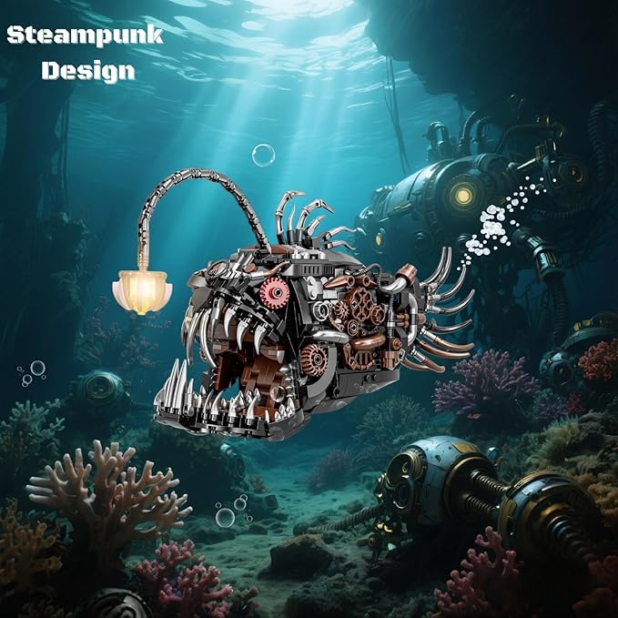 Mechanical Angler Fish Building Block Set - Image 2