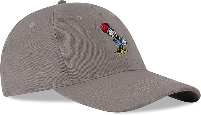 Disney Women's Baseball Cap, Minnie Mouse Adjustable Hat for Adult