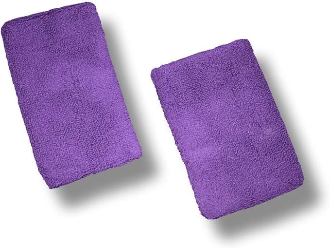 US Glove Sweat Bands for Wrists, Sports Wristbands for Men & Women, Athletic Hand Bands for Tennis, Gymnastics, Basketball, Volleyball, Baseball, Football or Gym Sport, 2-pc Cotton Arm Sweatbands 4.5"