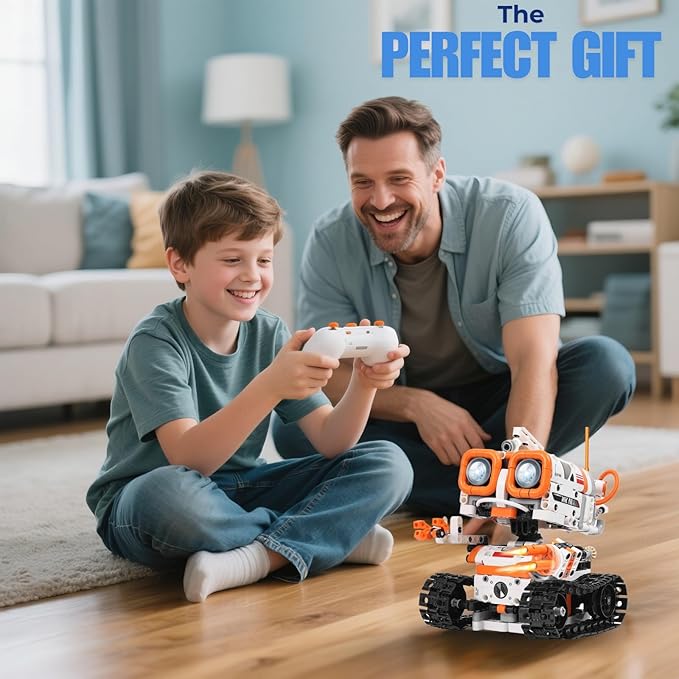 STEM Robotics Kit for Kids Ages 8-12 8-14+, 5-in-1 Remote/APP Control Coding - Image 6