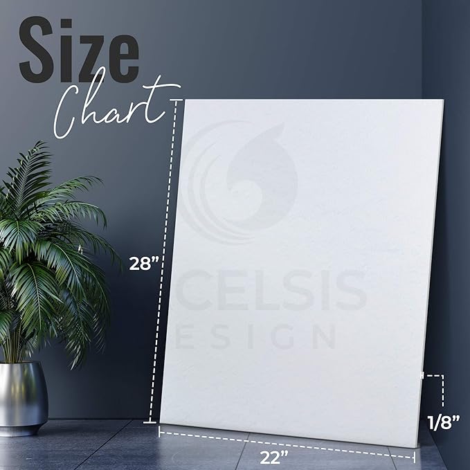 White Foam Board 22 x 28 x 1/8" Inch, 15 Pack Acid-Free Foam Core Poster Board - Image 2