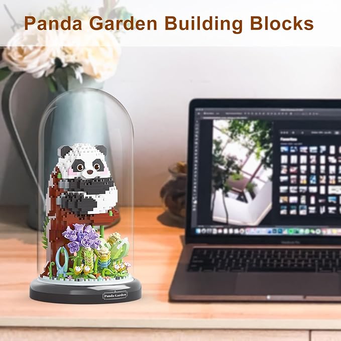 Panda Flower Building Set for Adult Party Favors for Kids Animal Building - Image 3