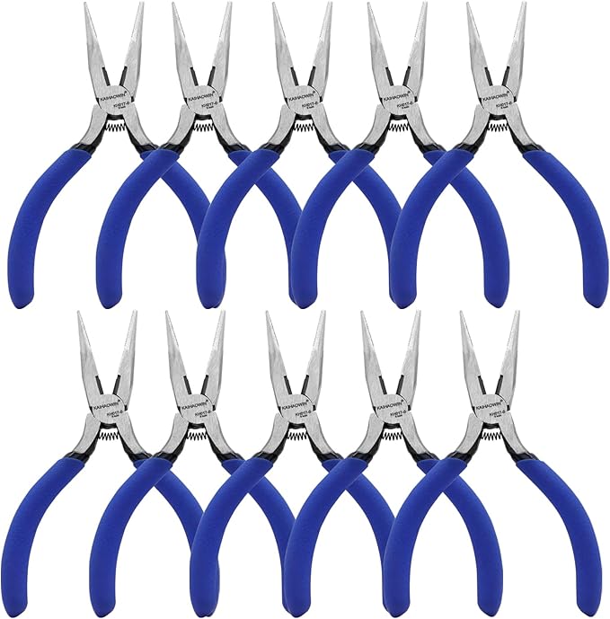 Mini Needle Nose Pliers 5"-10 Pack KAIHAOWIN Small Long Nose Pliers by KAIHAOPRODUCTSCATOLOG