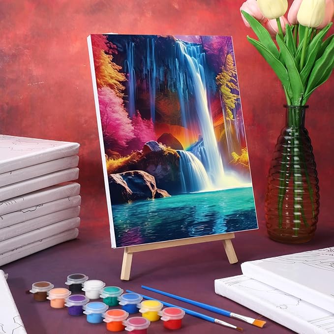Zhanmai 12 Pack Pre Drawn Canvas - Image 8