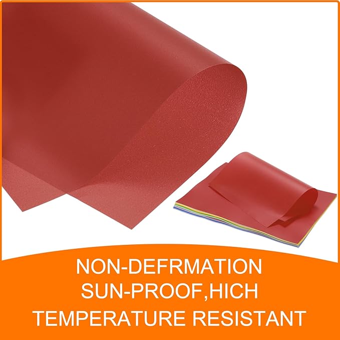 MECCANIXITY Colored Vellum Paper, 20 Sheet Red Transparency 11.7 x 8.2 - Image 5