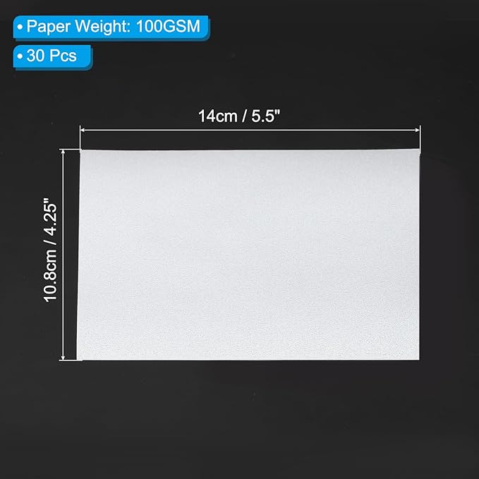PATIKIL 30 Sheets Vellum Paper 4.25x5.5, Vellum Paper Printable Translucent - Image 2