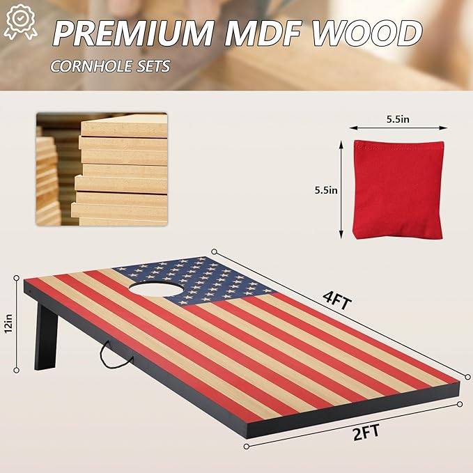 Cornhole Sets 4 x 2 ft / 3 x 2 ft - Image 2