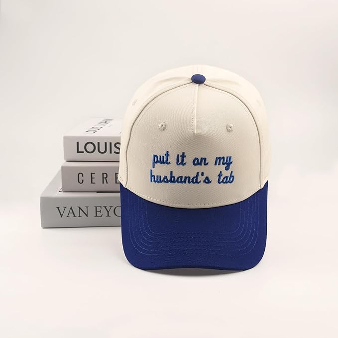Funny Embroidered Trucker Hat, Vintage Two-Tone Cotton Baseball Cap for Men Women, Adjustable Dad Hat Gift Idea