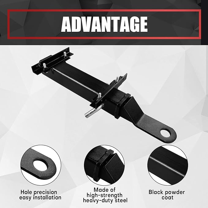 Golf Cart Hitch with 2 Inch Receiver - Fit for Club Car, EZGO, Yamaha
