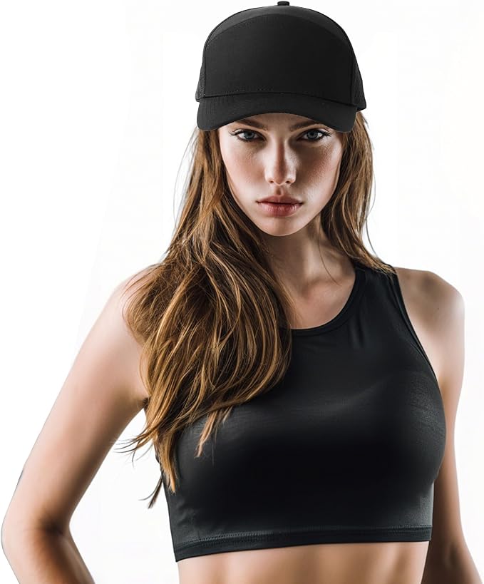 HH HOFNEN Quick Dry Baseball Cap Mesh Snapback Hat Sun and Rain Protection Structured Golf Trucker Hats for Men Women