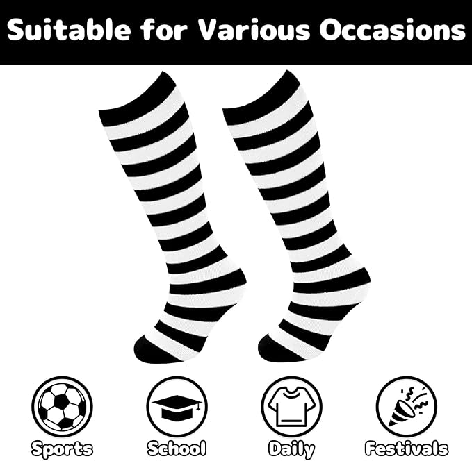 Olreco 1 Pack Toddler Kids Youth Soccer Socks Girls Boys Baseball Socks Youth Knee High Softball Football Accessories Cotton