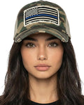 Funky Junque Distressed Vintage Baseball Cap - Embroidered Patch Women's Hat - Holiday, Lifestyle & Patriotic Designs
