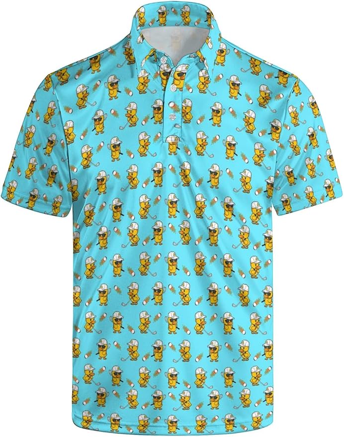 Mens Golf Shirts Golf Polo Shirts for Men Short Sleeve Polo Shirts Golf Gifts