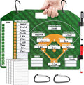 Magnetic Baseball Lineup Board, Dry Erase Coach Lineup Board, Baseball Coaching Board for Dugout, Baseball Clipboard for Coaches with 40 Lineup Cards, Baseball Coaching Accessories
