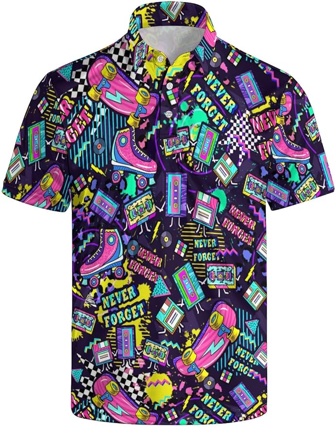 Mens Golf Shirts Golf Polo Shirts for Men Short Sleeve Polo Shirts Golf Gifts
