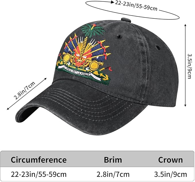 Embroidered Baseball Cap for Women Men Vintage Adjustable Washed Distressed Denim Baseball Hat