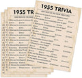 QUPT 70th Birthday Party Games, 1955 Trivia Games, Birthday Party Supplies by QUPT