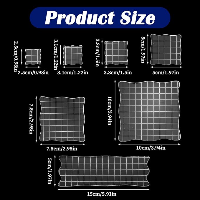 7PCS Acrylic Stamp Block - Image 2