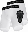 Runhit Boys Cup Underwear for Baseball Football, Youth Compression Shorts with Soft Protective Athletic Cup Boxer Brief