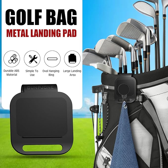 Golf Bag Magnetic Clip, Metal Clip for Golf Bags, Magnetic Golf Towels, Magnetic Rangefinder Strap, Magnetic Golf Bag Accessories for Ultimate Personal Golfer, Golf Gifts for Golfing-Essential