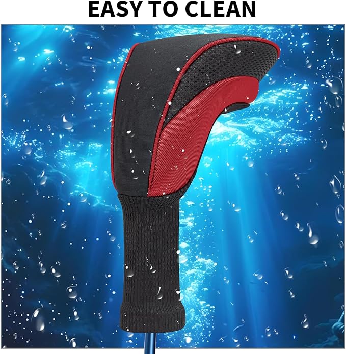 Wood Headcover Golf Club Covers Driver Headcovers Nylon Head Covers Designed to Fit All Woods - 3/4/5/6 Pack/Set Golf Accessories Suitable for Men and Women