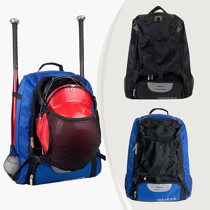 Baseball Backpack for Adult and Youth,Large Capacity Bat Bag,For all bats and equipment,T-Ball & Softball Equipment & Gear, Large Main Compartment for Helmet & accessories