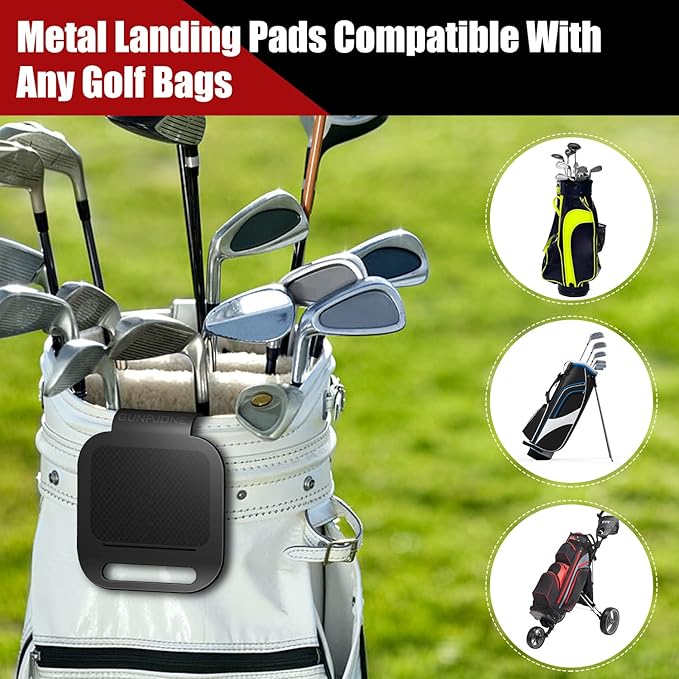 Golf Bag Magnetic Clip, Metal Clip for Golf Bags, Magnetic Golf Towels, Magnetic Rangefinder Strap, Magnetic Golf Bag Accessories for Ultimate Personal Golfer, Golf Gifts for Golfing-Essential